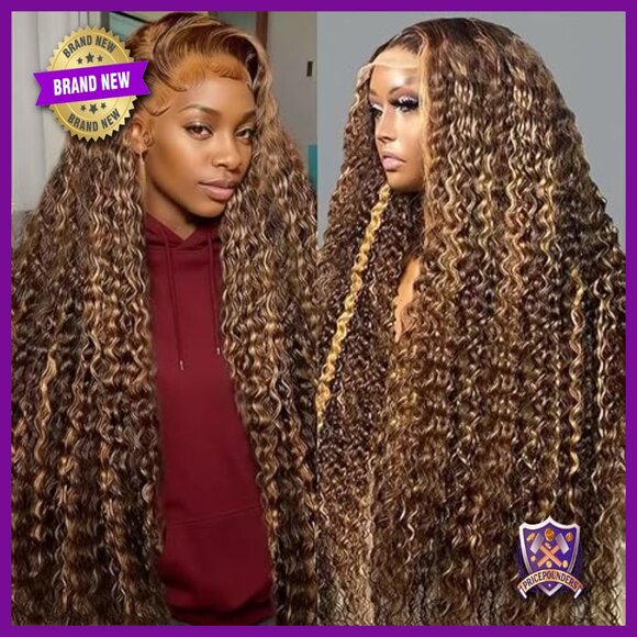 13x6 Lace Front Human Hair Wig 24 Inch Deep Wave Glueless Pre Plucked main image 6